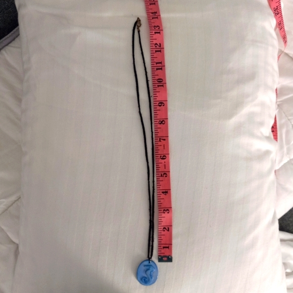 Set 2 - Blue Shell Bracelet & Blue Seahorse Necklace - Picture 9 of 13